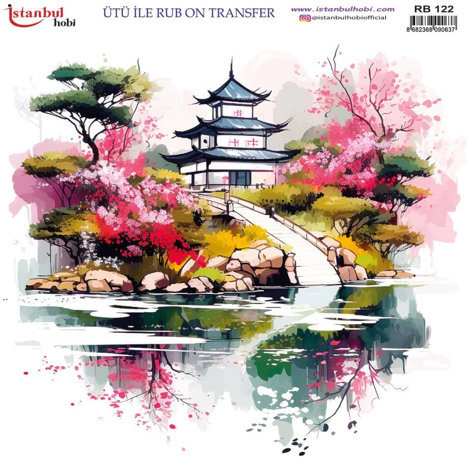 İSTANBUL HOBİ ÜTÜ İLE RUB ON TRANSFER ( 30 x 30 ) RB 122