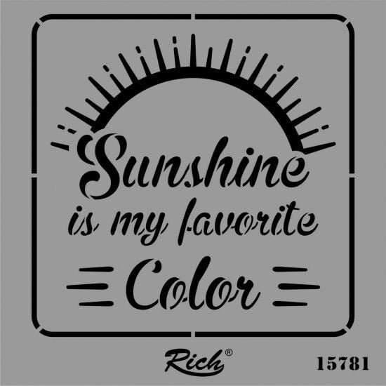 RİCH STENCIL KARE 25*25 15781