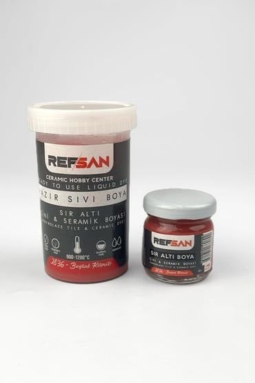 Hazır Çini ve Seramik Boyası 2836 Bayrak Kırmızı 40 ML