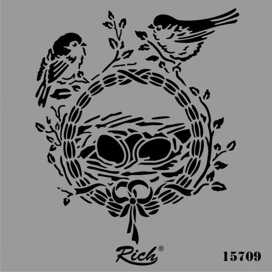 RİCH STENCIL KARE 25*25 15709