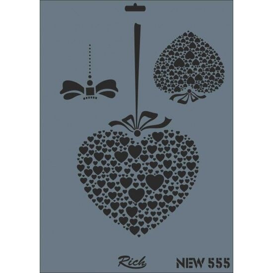 RİCH STENCIL ŞABLON 25X35 555