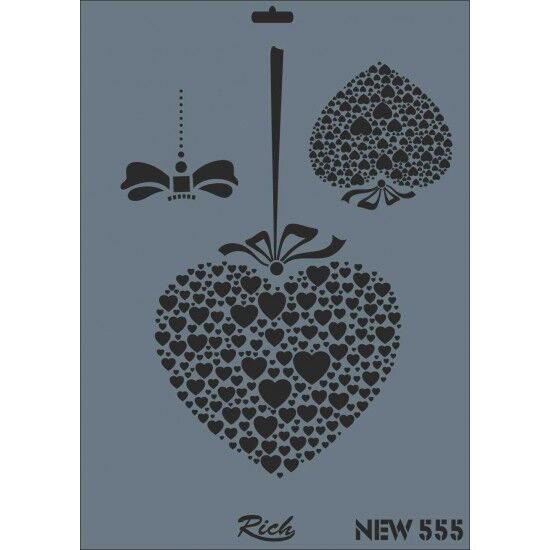 RİCH STENCIL ŞABLON 25X35 555