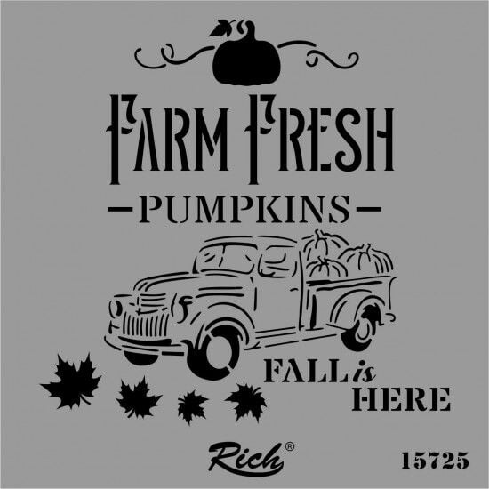 RİCH ŞABLON STENCIL KARE 25*25 15725