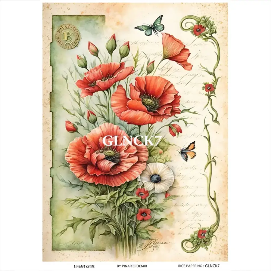 LİNEART PİRİNÇ DEKOPAJ GLNCK7