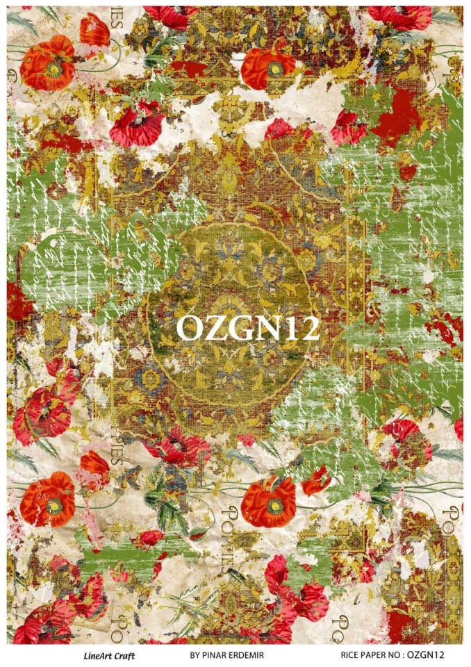 LİNEART PİRİNÇ DEKOPAJ OZGN12