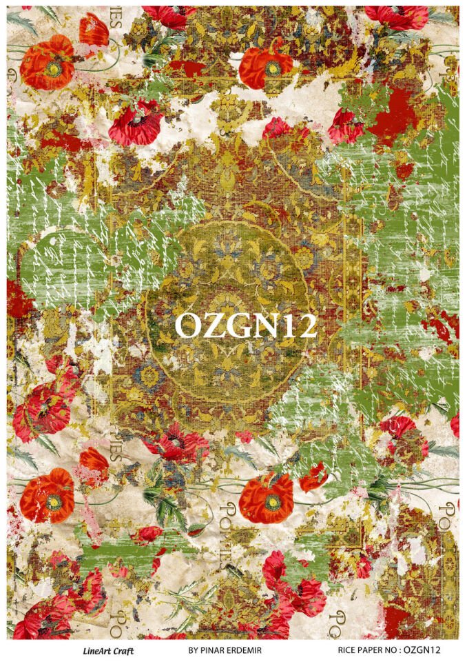 LİNEART PİRİNÇ DEKOPAJ OZGN12