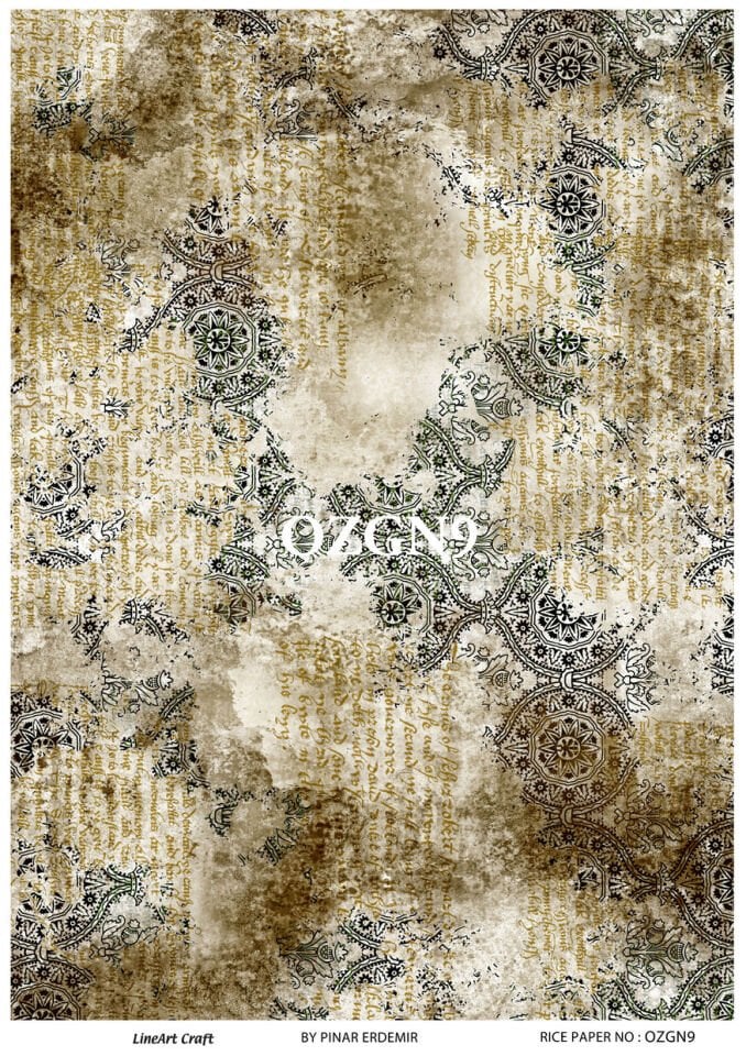 LİNEART PİRİNÇ DEKOPAJ OZGN9