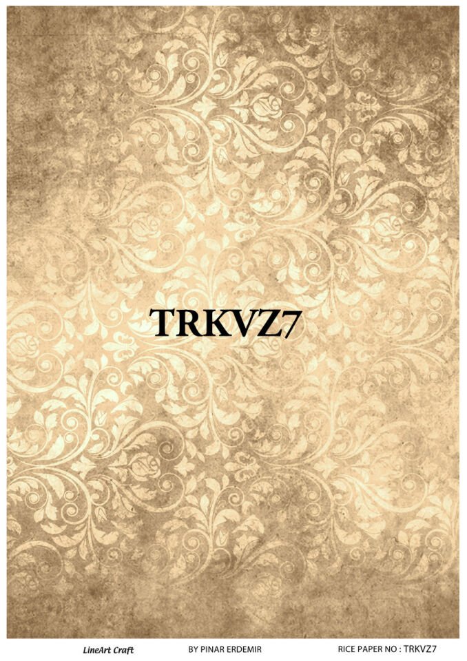 LİNEART PİRİNÇ DEKOPAJ TRKVZ7