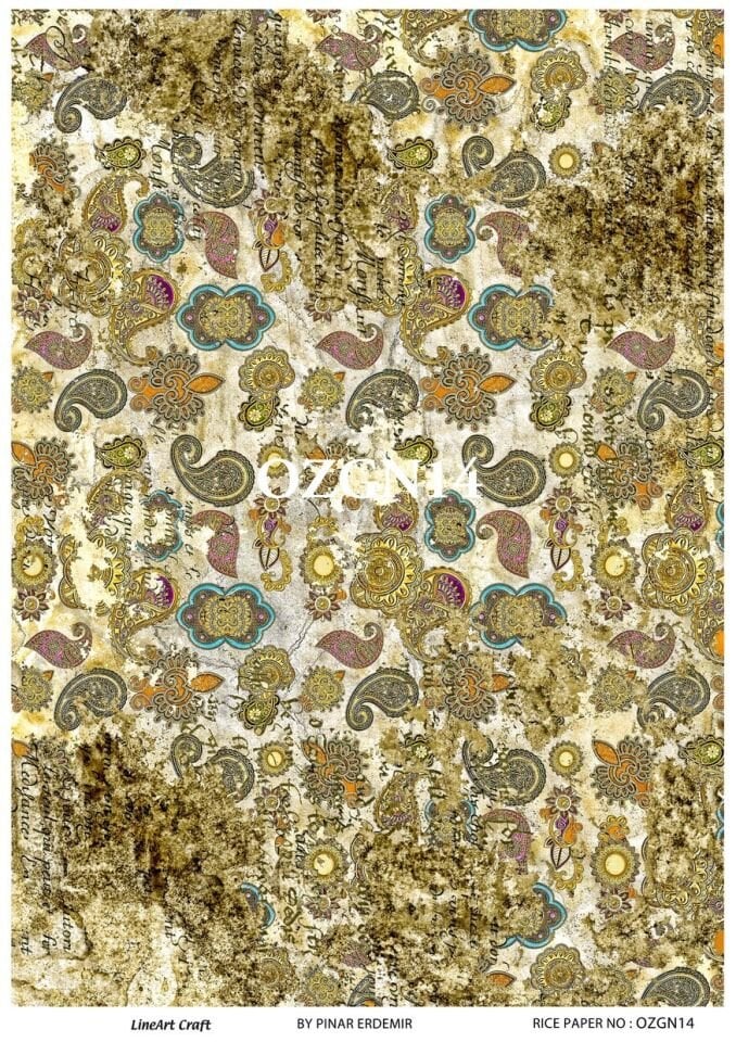 LİNEART PİRİNÇ DEKOPAJ OZGN14