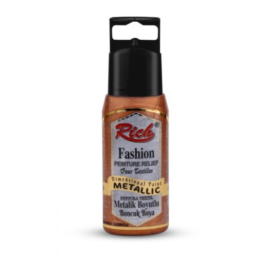 RİCH BOYUTLU BONCUK BOYA 60ML METALİK - BAKIR