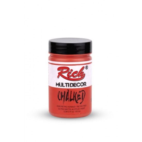 RİCH MULTİ DECOR CHALKED 100ML - RETRO KIRMIZI