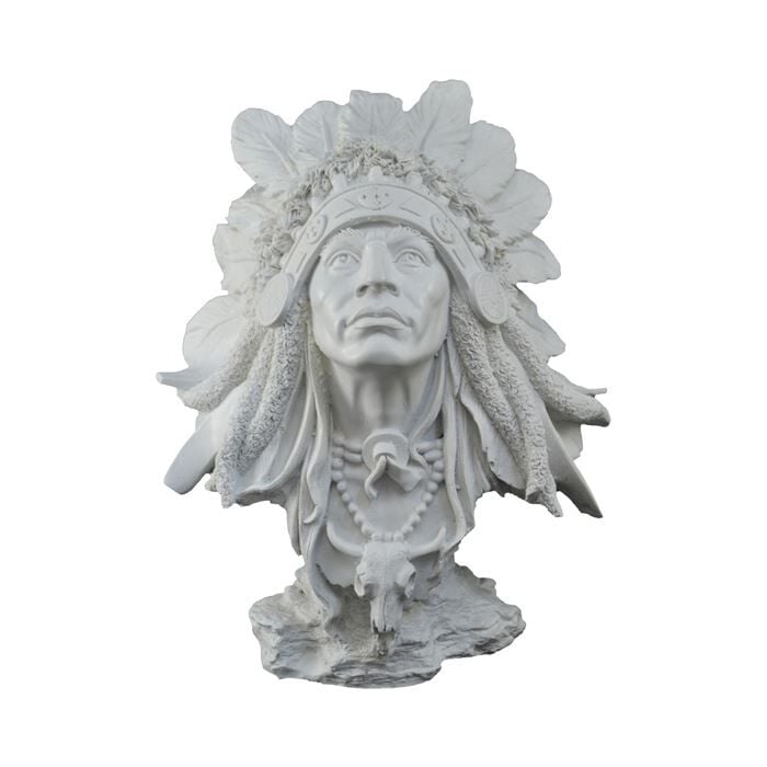 KIZILDERELİ BÜST HAM POLYESTER OBJE 26X20 CM