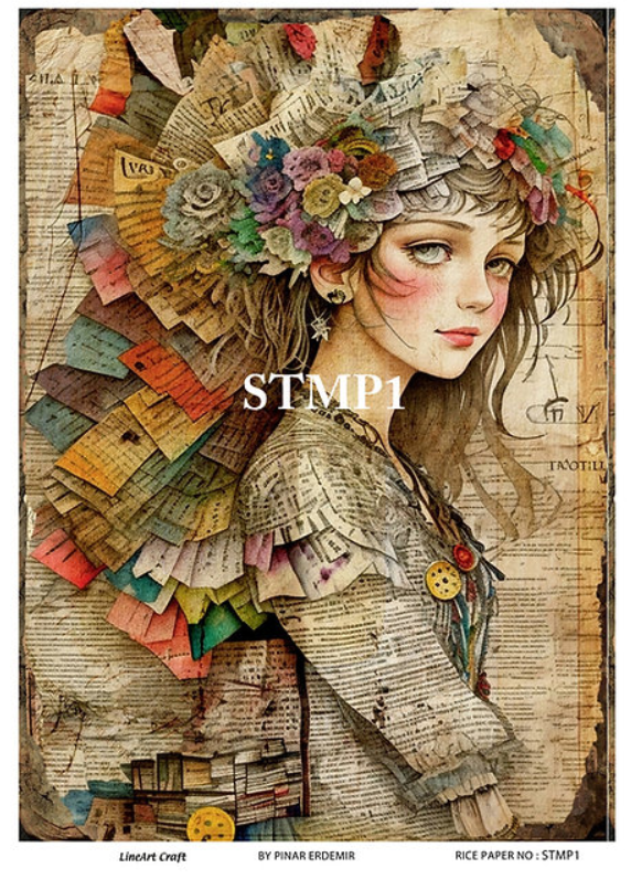 LİNEART PİRİNÇ DEKOPAJ STMP1