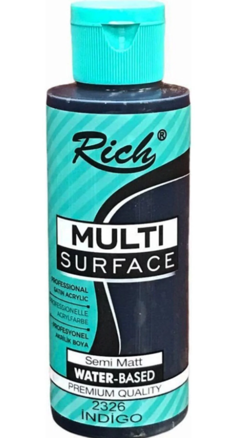 RİCH MULTİ SURFACE 120ML - İNDİGO MAVİ