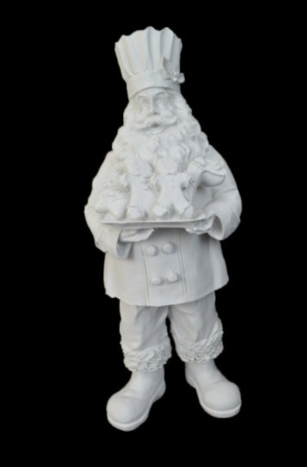 OB 1725 AŞÇI NOEL BABA POLYESTER 42X26CM(CÜCE)