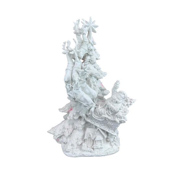 HYK1061-ÇAM AĞACINA TIRMANAN KIZAKLI NOEL BABA Polyester