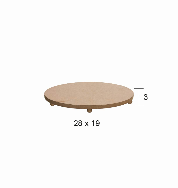 SN 14 OVAL AYAKLI AHŞAP SUNUMLUK