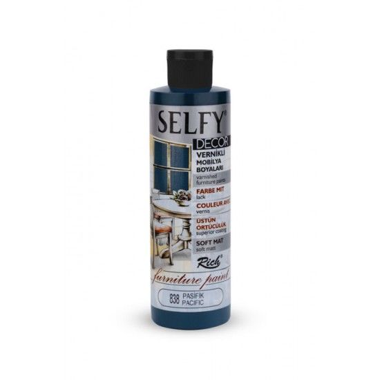 SELFY DECOR MOBİLYA BOYASI 500ML 240ML - PASİFİK