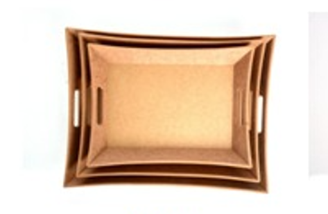 ATP 01  Dikdörtgen Tepsi 3'lü Takım