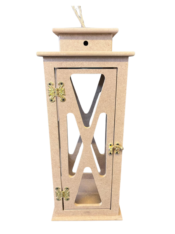 AHŞAP BÜYÜK FENER KANDİL 36*18CM AÇŞ 34