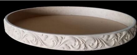 OVAL APLİK TEPSİ SET BÜYÜK  YAPRAKLI