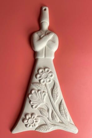 REFSAN Çiçek Semazen Seramik Bisküvi (R21551)