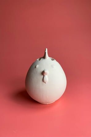 Tavuk Mumluk - Seramik Bisküvi (R21372)