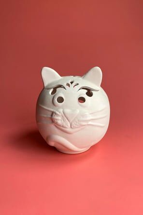 REFSAN Kedi Mumluk - Seramik Bisküvi (R21366)