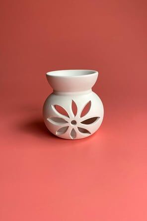 REFSAN Papatya Buhurdanlık Seramik Bisküvi (R20922)