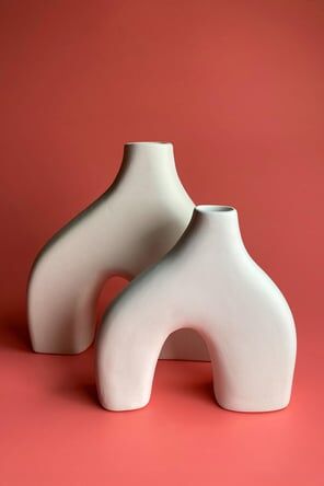 Nolina Vazo Seramik Bisküvi(R23744) KÜÇÜK