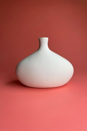 Livya Vazo Seramik Bisküvi(R23639) BÜYÜK