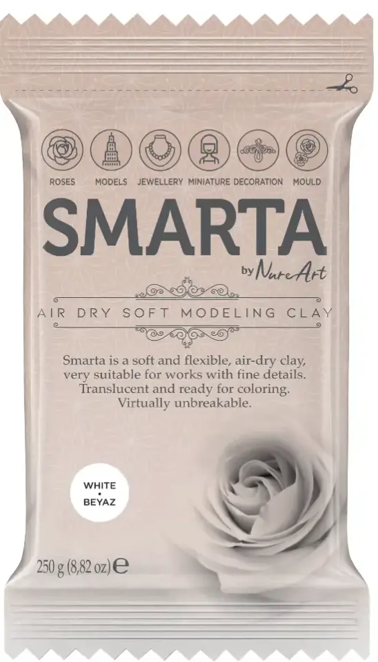SMARTA HAVAYLA KURUYAN MODELLEME HAMURU BEYAZ (250 gr)