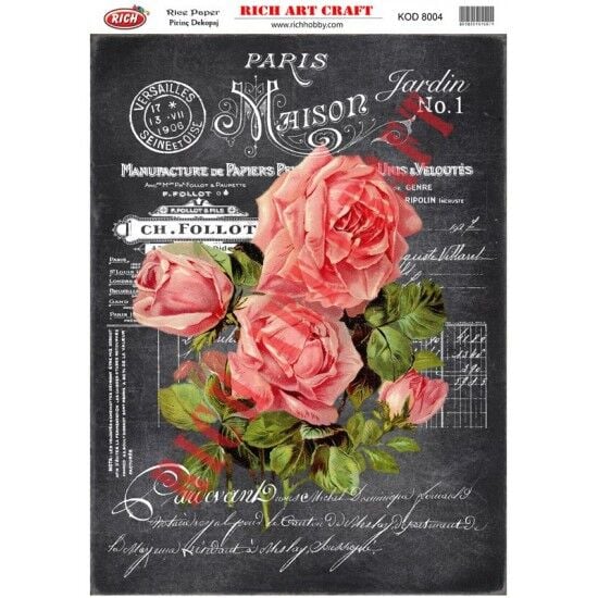 RİCH PİRİNÇ DEKOPAJ KAĞIDI KOD:8004