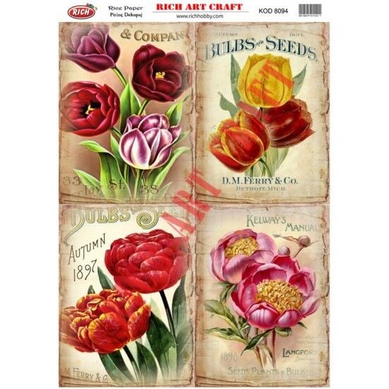 RİCH PİRİNÇ DEKOPAJ KAĞIDI KOD:8094