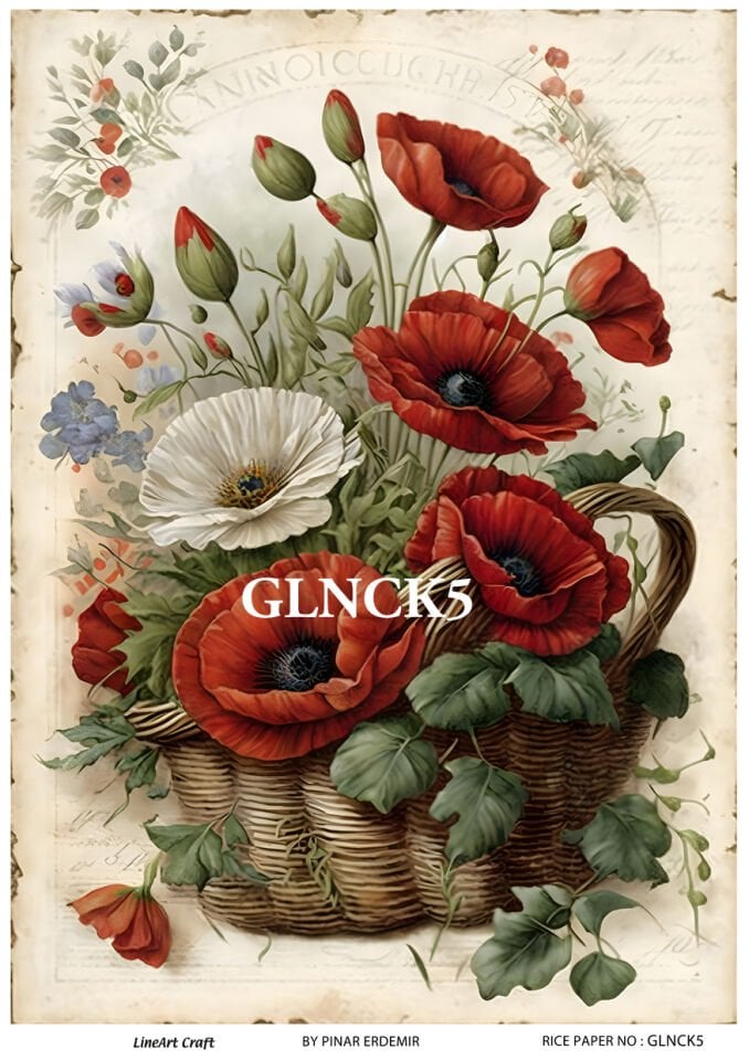 LİNEART PİRİNÇ DEKOPAJ GLNCK5