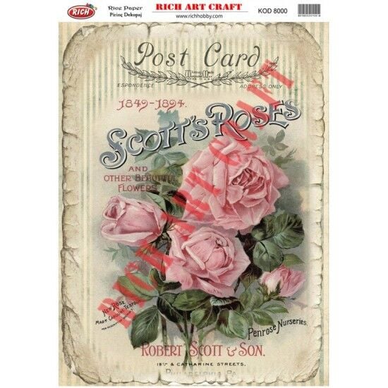 RİCH PİRİNÇ DEKOPAJ KAĞIDI KOD:8000