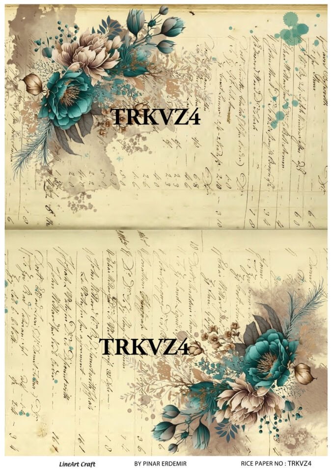 LİNEART PİRİNÇ DEKOPAJ TRKVZ4