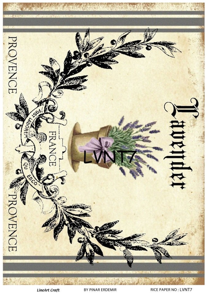 LİNEART PİRİNÇ DEKOPAJ LVNT7