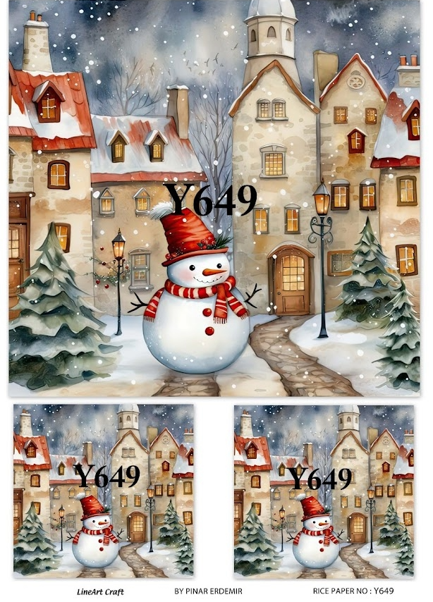 LİNEART PİRİNÇ DEKOPAJ Y649