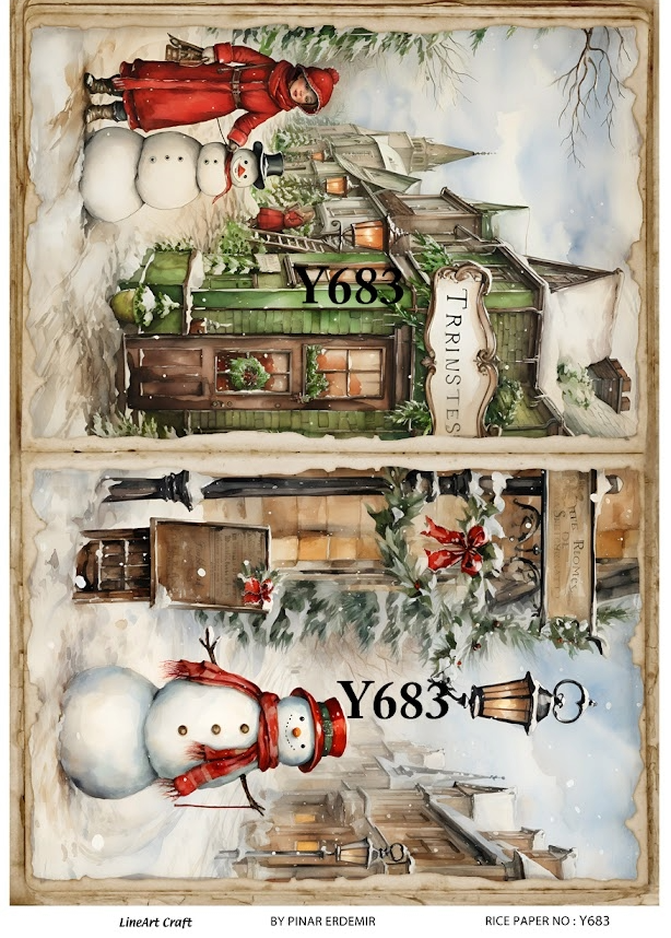 LİNEART PİRİNÇ DEKOPAJ Y683