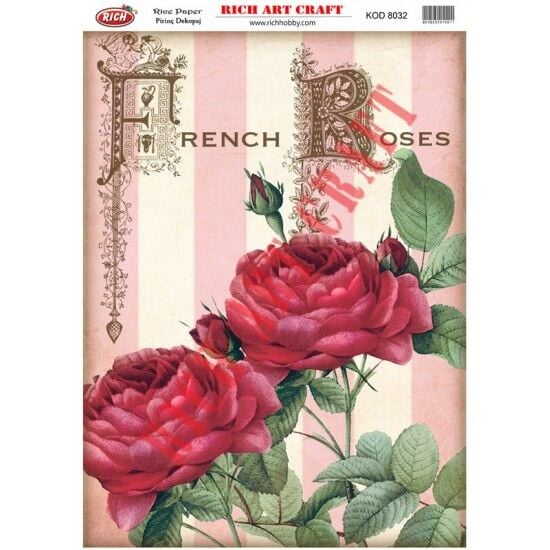 RİCH PİRİNÇ DEKOPAJ KAĞIDI KOD:8032